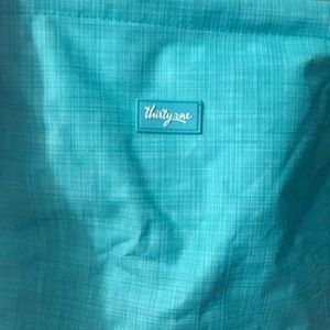 Thirty One duffle bag with plastic cover